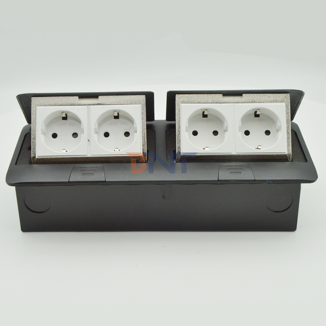 High Standard Pop up Floor Mounted Ground Socket Electrical Retractable Power Ground Sockets Outlet Box