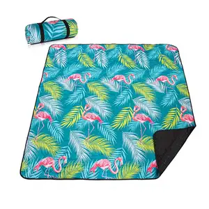 Wholesale Flamingo Picnic Mat Outdoor Picnic Blanket Waterproof Summer Beach Mat