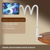 Support de téléphone en alliage flexible à bras long pour lit et bureau, réglable, rotatif à 360°, pour tournage et lecture