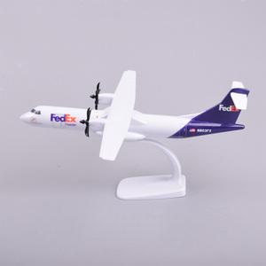 Modelo de Avión Estático <span class=keywords><strong>FedEx</strong></span> Express <span class=keywords><strong>ATR</strong></span> 72-600 de Resina a Escala 1:100 de 27 cm con Logotipo Personalizado, Regalo Corporativo Empresarial para Exhibición - Product Image 3