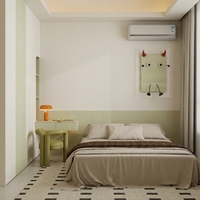 Nouvelle armoire de chambre d'enfant de style minimaliste chinois avec bureau intégré, pratique et peu encombrante