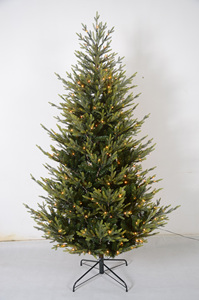 <span class=keywords><strong>Arbre</strong></span> de Noël pré-éclairé en gros, OEM ODM, 7 pieds, LED RGB, pointes en PVC/PE, pour événements et décoration de Noël - Product Image 4