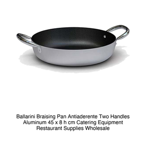 Non-Stick Aluminum Shallow Casserole <b>Pan</b> with 2 Handles Ø 45 cm H 8 cm Ballarini - Product Image 2