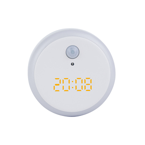 Applique murale LED avec capteur de <span class=keywords><strong>mouvement</strong></span> automatique, économie d'énergie, luminaire d'intérieur, <span class=keywords><strong>horloge</strong></span>, lumière de nuit - Product Image 1