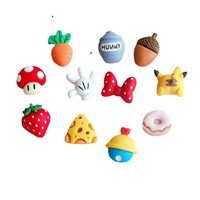Mini Flatback Résine Charmes Dessin Animé Cabochon Flatback Artisanat Ornements Crème Colle Décorations DIY Accessoires pour Phonecasesshoes