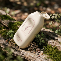 Flacon souple en HDPE de 100 ml, 200 ml, 400 ml pour shampoing et après-shampoing pour bébé avec bouchon à clapet en PP