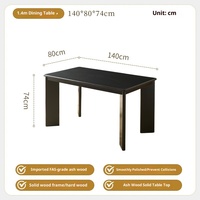 Ensemble de table à manger en bois de frêne massif nordique avec 6 chaises en rotin meubles naturels faits à la main pour la maison cuisine salle à manger Restaurant