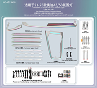 Kit d'éclairage d'ambiance pour Audi A3 2021-2025 – Bande lumineuse 30 couleurs pour grille d'aération de porte, contrôle par application, Plug & Play, amélioration de l'éclairage intérieur automobile