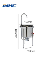 Machine de nettoyage de grains de café de riz multifonctionnelle 25kg/50kg/100kg Machine à laver le riz à circulation d'eau économe en eau