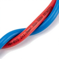 Câble de signalisation ignifuge NH-RVS 2x0.75mm 2x1.5mm 2x2.5mm 2x4mm PVC résistant à la chaleur, blindé, flexible, en cuivre, IP40