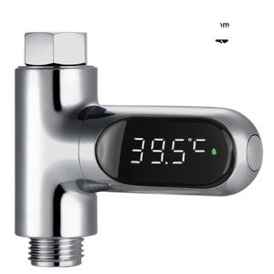 Nâng cấp kỹ thuật số 360 ℃ xoay màn hình <span class=keywords><strong>LED</strong></span> vòi hoa sen Nhiệt kế đo nhiệt độ nước nóng với chức năng hẹn giờ tắm - Product Image 1