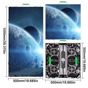 Muen P3.91 4,81 мм Светодиодная полноцветная кинотеатр HD 4K Аренда светодиодная видеостена P2.5 P3 P4 светодиодная арендная панель Цифровой светодиодный дисплей экран - Product Image 3