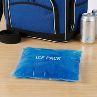 Sac isotherme bleu noir réutilisable avec blocs réfrigérants, imperméable en Oxford, multi-poches, sac à déjeuner thermique pliable avec fermeture éclair