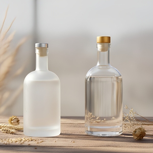 Ventes chaudes <span class=keywords><strong>Bouteille</strong></span> de liqueur vide <span class=keywords><strong>personnalisée</strong></span> avec logo Vodka Gin 100ml 200ml 500ml 750ml <span class=keywords><strong>Bouteille</strong></span> de vin en verre avec bouchon pour liqueur <span class=keywords><strong>Whisky</strong></span> - Product Image 3
