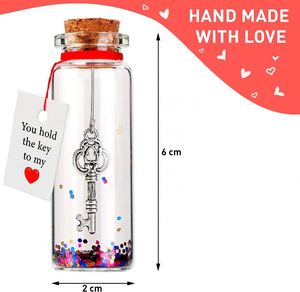 ของขวัญวันวาเลนไทน์สำหรับคุณแม่ จี้ทำมือในขวดแก้วตกแต่ง - Product Image 3