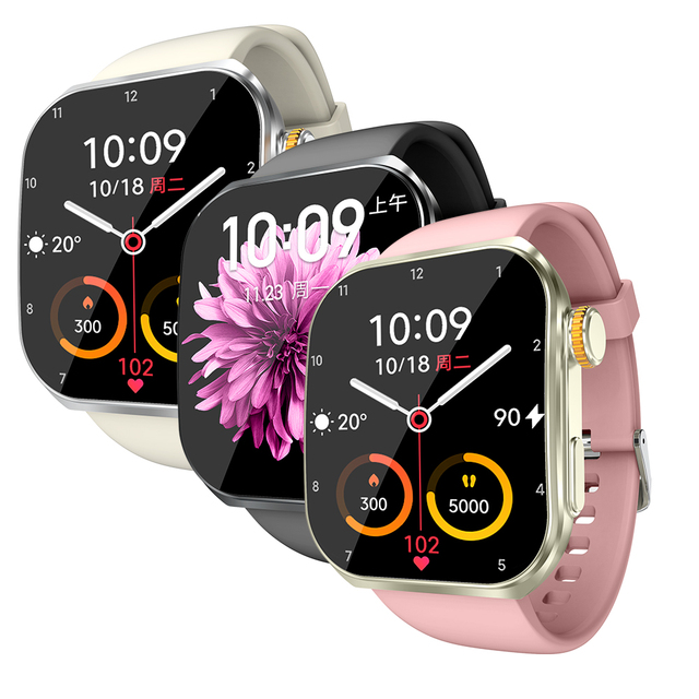 WB45 AI Smart Watch 1.85" AMOLED Curved Screen Health Tracker 3ATM Sports Watch GPS HD Calling, Voice Assistant, NFC, ChatGPT
