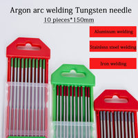 Accessoires de soudage en acier inoxydable de tige de tungstène 10 pièces aiguille de tungstène de 150mm pour le soudage