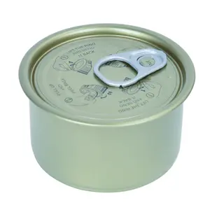 Atacado Custom Food Storage Round Box Tin Can embalagem metal pode
