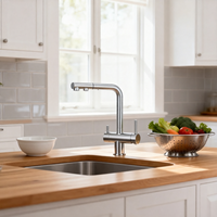 Robinet de cuisine DOGO avec douchette extractible 4-en-1 pour système d'osmose inverse
