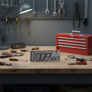 แท่งพลาสติกสำหรับใส่แม่พิมพ์สำหรับชิ้นส่วนชุดเครื่องมือ 519 285KFV - Product Image 3