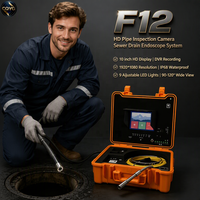Caméra de détection de tuyaux auto-nivelante FORBEST 1920-1080 avec résolution F12, prend en charge le stockage TF USB, 110/220V pour la détection des canalisations d'évacuation
