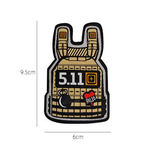 Patchs tissés en tissu pour gilet tactique 511, badges décoratifs personnalisés - Product Image 3