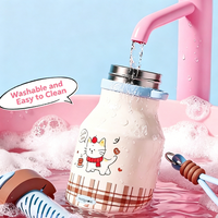 Bouteille d'eau isotherme en acier inoxydable 316 pour enfants, motif dessin animé mignon, pour étudiants, vente en gros par sublimation