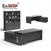 Meubles de bureau OEM 2024, table de direction pour PDG, bureau en forme de L pour manager, bureau de travail pour patron, ensemble de bureau de direction