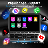 Écran de divertissement pour sièges arrière de 8,66 pouces avec système Android, résolution 1280x800, garantie d'un an, compatible Tesla