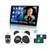 Moniteur Bébé/Animal de Compagnie 2-en-1 sans Fil CarPlay Android Auto 1080p Vision Nocturne Plug & Play pour Siège Arrière Distributeur Garantie 1 An