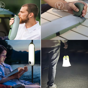 Lámpara de Camping <span class=keywords><strong>Solar</strong></span> <span class=keywords><strong>Inflable</strong></span> Portátil, <span class=keywords><strong>Linterna</strong></span> LED Plegable a Prueba de Agua para Excursionismo - Product Image 3