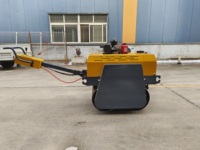 Mini-compacteur vibrant à double tambour 550 kg, mini-rouleau compresseur routier avec certification CE