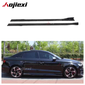 Minigonne laterali in vera fibra di carbonio di alta qualità stile MP per <span class=keywords><strong>Audi</strong></span> <span class=keywords><strong>8V</strong></span> RS3 S3 A3 SLine 4 porte 2014-2019 - Kit carrozzeria con labbro paraurti laterale - Product Image 1