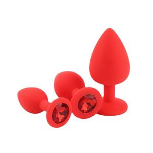 Silikon Juwel Training Anal Plug Sexspielzeug für Männer Edelstahl & Metall Entspannendes Anus Massage gerät - Product Image 3