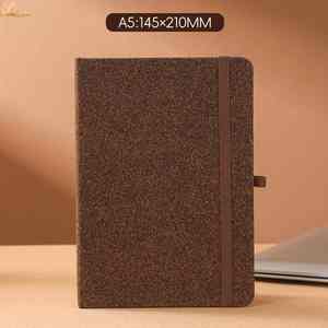 Cuaderno de Tapa Dura A5 con Forro de Bambú Ecológico, Logotipo Personalizado, Cuaderno Personalizado con Tapa de Corcho de Bambú, Regalo Promocional Reciclado - Product Image 3