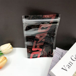 Sachet d'emballage autoportant et auto-scellant en OPP/PET à huit soudures latérales pour cadeaux, noix et produits secs, avec poche composite surélevée - Product Image 5