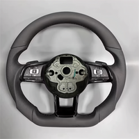Volant de direction en cuir pleine fleur personnalisé, accessoires de voiture pour Volkswagen Golf 6 MK6 GTD GTI R Scirocco Polo