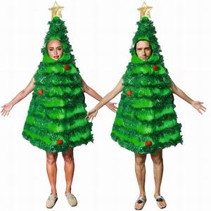 Chất Lượng Cao Kỳ Nghỉ Cosplay Trang Phục Cổ Điển Màu Đỏ Màu Xanh Lá Cây Elf Thiết Kế Dài Tay Áo Mềm Polyester Giáng Sinh Elf Trang Phục - Product Image 3