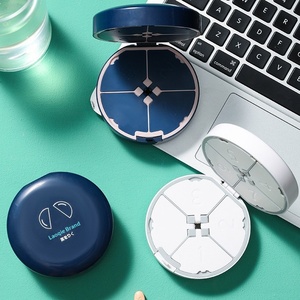 Neue Doppelschichtige Sieben-Tage-Pillendose Faltbar mit Deckel ABS 304 Klinge Tragbare Reise-Pillendose Tablettenschneider Mini - Product Image 1