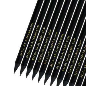 BECOL Atacado Padrão Madeira HB Lápis Personalizado Matte Black Lápis De Madeira com Logotipo Personalizado para Material Escolar - Product Image 4