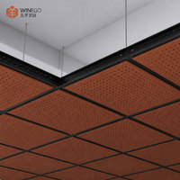 Panneaux acoustiques muraux et de plafond en MDF micro-perforé décoratifs modernes WINEGO, NRC élevé 80 %, écologiques, isolation phonique
