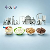 Chaîne de production d'équipements de fabrication de poudre nutritive d'amidon modifié sain et de matières premières céréalières