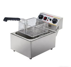 Friteuse électrique en acier inoxydable de 13 L, 3,25 kW, avec minuterie, pour la restauration commerciale, les hôtels et les restaurants, vente en gros, contrôle qualité strict, Jinhong - Product Image 1