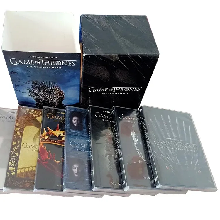 Game of Thrones Die vollständige Serie 38 Scheiben Fabrik Großhandel DVD Filme Fernsehserie Cartoon Region 1 DVD Kostenloser Versand