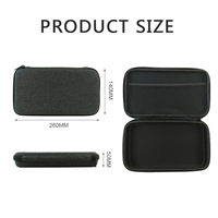 Étui rigide gris personnalisé pour accessoires électroniques Étui de voyage étanche pour batterie externe numérique EVA Boîtier électrique portable en EVA