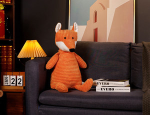 कस्टम नरम कॉरडरॉय कपड़े के लिए पशु आलीशान फॉक्स उपहार प्रचार फॉक्स आलीशान खिलौना - Product Image 4