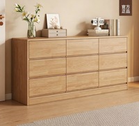 Table de toilette en bois massif avec tiroirs, armoire de rangement d'angle moderne et minimaliste pour chambre à coucher