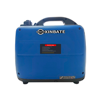 Générateur d'électricité à essence à inverseur super silencieux 2000W 4 temps, démarrage électrique, 50Hz, alimentation portable pour la maison et le camping