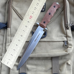 <span class=keywords><strong>Coltello</strong></span> Tattico Personalizzabile Y8 con Manico in Micarta Effetto Lino e Lama in Acciaio Inossidabile per <span class=keywords><strong>Bushcraft</strong></span> - Product Image 6