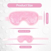 Masque pour les yeux chauffant, perles de gel, masque rafraîchissant, compresse chaude et froide pour un bon sommeil, soulagement des cernes